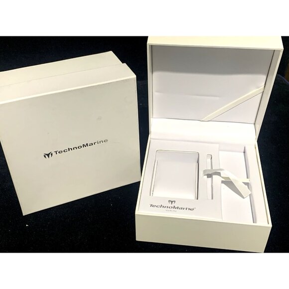Technomarine Watch Box Presentation White Cardboard Empty - Picture 3 of 8